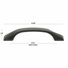 Gliderite Hardware 3-3/4 in. Center to Center Solid Twisted Bar Pull Matte Black 4841-96-MB-1